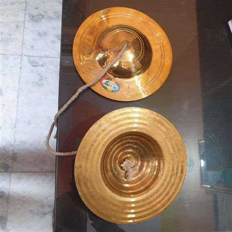 SM SAI Musicals Brass Cymbals Manjira 4" inches (Gold) : Amazon.in ...
