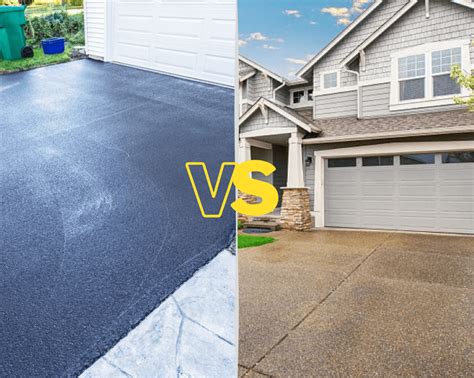 Concrete Vs. Asphalt Driveway - Hickory Asphalt Paving