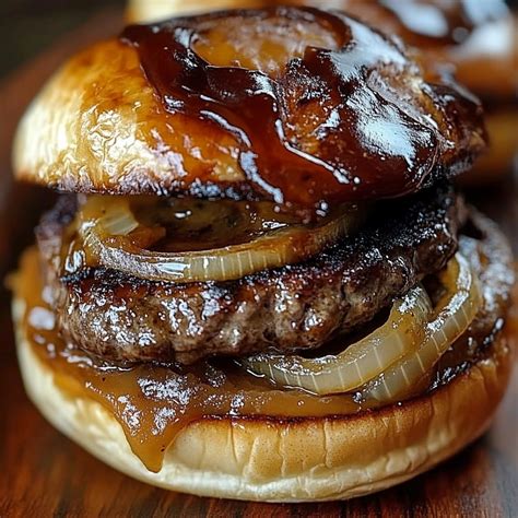 French Onion Soup Burgers – Recipe quick and easy