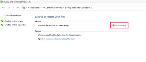 Image result for Windows Backup Setup