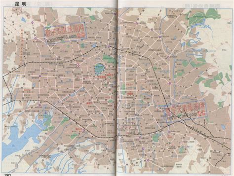昆明市城区地图