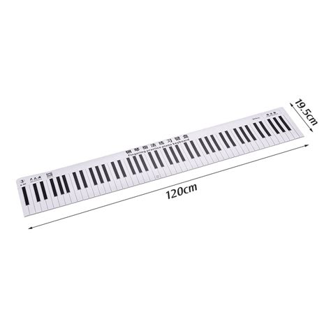 Buy Fingering Version 88 Keys Piano Keyboard Fingering Practice Chart ...