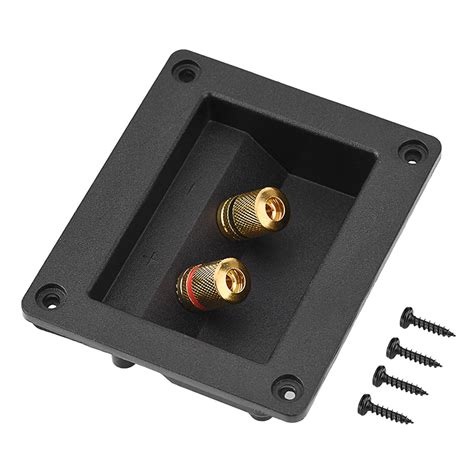 Haosie Speaker Box Terminal, Square 2-Way Speaker Binding Post Terminal ...