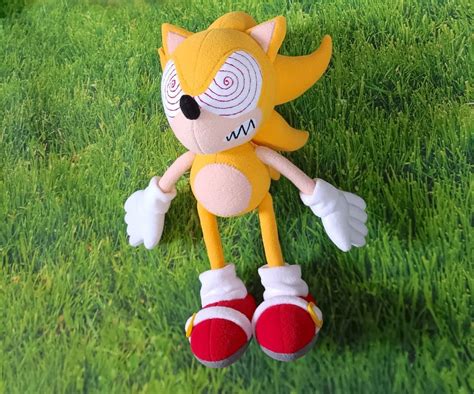 Fleetway Super Sonic Plush the Hedgehog Plush Sonic Exe - Etsy UK