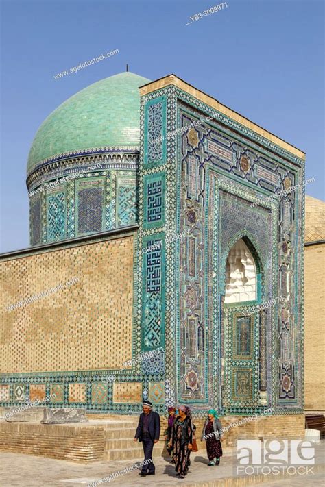 The Avenue Of Mausoleums, The Shah-i-Zinda Mausoleum Complex, Samarkand ...