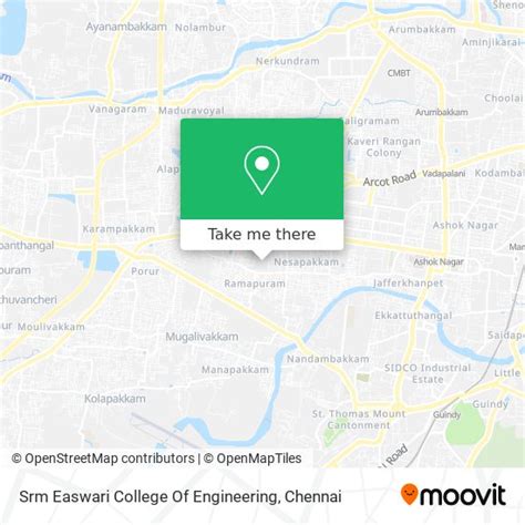 How to Get to Srm Easwari College Of Engineering in Mambalam Gundy by ...