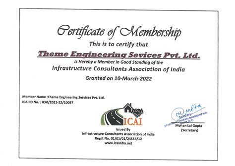 INFRASTRUCTURE CONSULTANTS ASSOCIATION OF INDIA