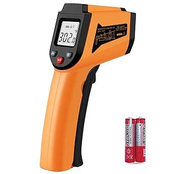 Real Instruments Laser Infrared Thermometer Non-Contact Digital ...