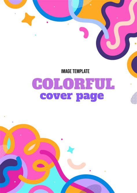 Colorful Cover Page Design 的图像结果