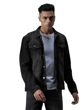 Buy High Star Men's Cotton Standard Length Biker Jacket (Hsjkta130 ...