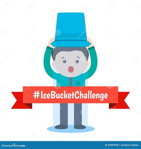 ALS Ice Bucket Challenge Cartoon Vector | CartoonDealer.com #45302345