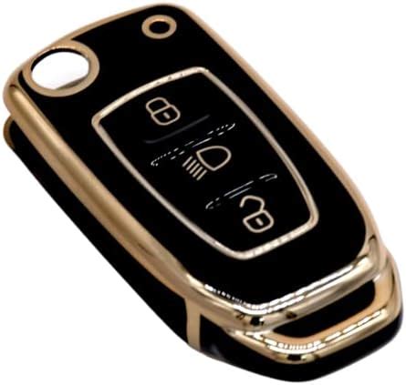 KMH - TPU Gold Car Key Cover Compatible with Tata Tiago| Nexon| Altroz ...