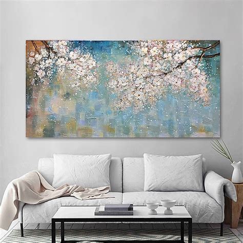 Peinture à l'huile Hang-peint Peint à la main Format Horizontal ...