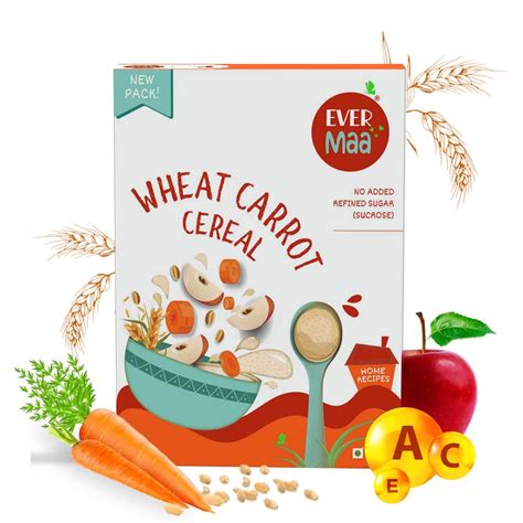 EverMaa Wheat Carrot Cereal - Superior quality wheat cereal with the ...