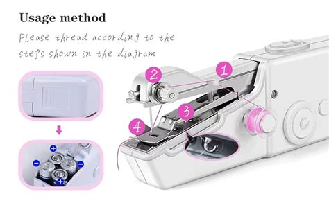 Sewing Machine Handy Stitch Electric Mini Portable Cordless Stitching ...