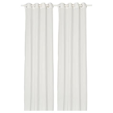 MATILDA sheer curtains, 1 pair, white/with eyelets, 145x250 cm (57x98 ...