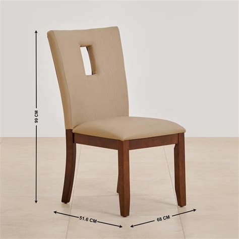 Buy (Refurbished) Oxville Set of 2 Faux Leather Dining Chairs - Brown ...