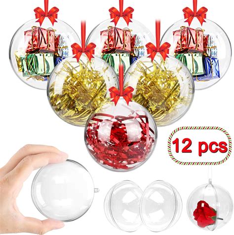 Clear Plastic Christmas Ball Ornament Crafts at Jenny Nichole blog