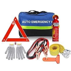 Zusaca Car Roadside Emergency Kit | Essential Auto Safety Road Side ...