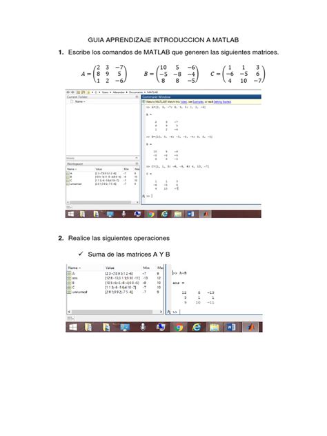 Matriz En El Script De MATLAB 的图像结果