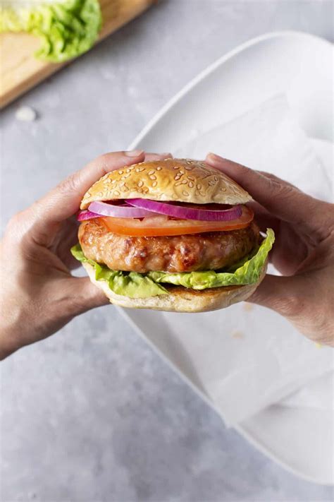 Ground Chicken Burgers | Baked Bree