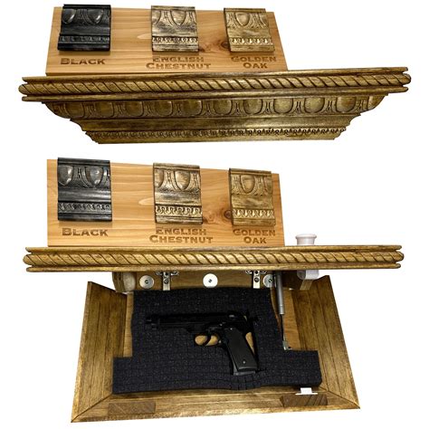 Hidden Gun Storage Floating Mantle Concealment Shelf – Bellewood Designs