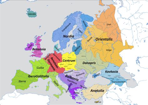 Regions Of Europe Map Europe Countries And Regions