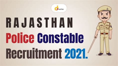 Rajasthan Police Constable Recruitment 2021