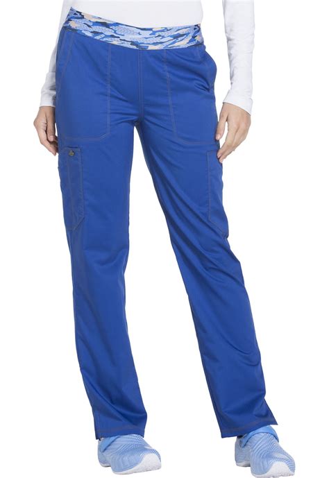Dickies Essence Women Scrubs Pant, Mid Rise Tapered Leg Pull-on, DK140 ...
