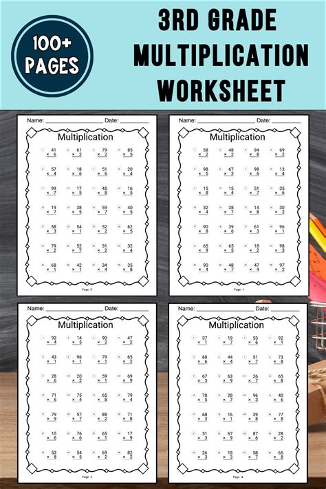 Image result for 3rd Grade Math Worksheets Multiplication