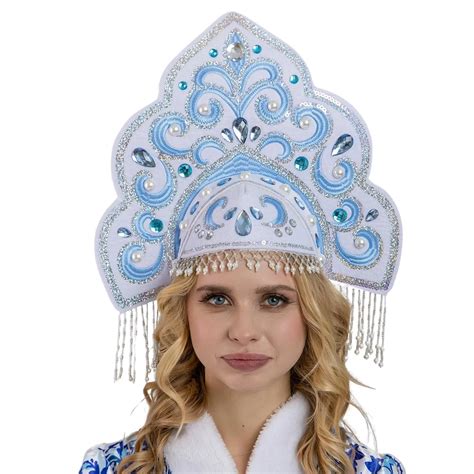 Кокошник Русская Красавица снегурочка купить в Минске VinnyShop.by