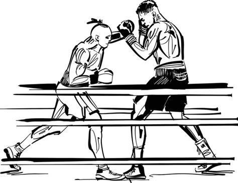 Boxing Match Drawing 的图像结果