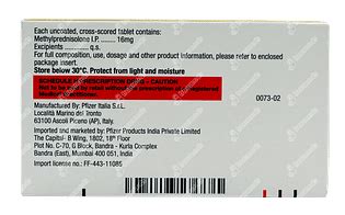 Medrol 16 Mg Tablet 14 - Uses, Side Effects, Dosage, Price | Truemeds