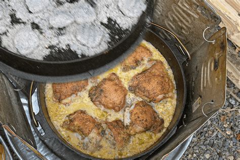 Heating a Camp Cast Iron Dutch Oven - Beer And Iron