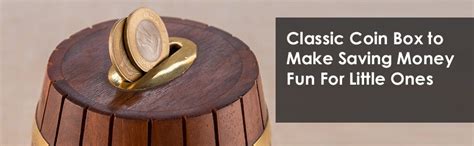 ITOS365 Handicrafted Wooden Barrel Shaped Money Bank for Children ...