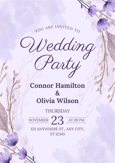 Wedding invitation flyer template free | Honestweddingadvice.com