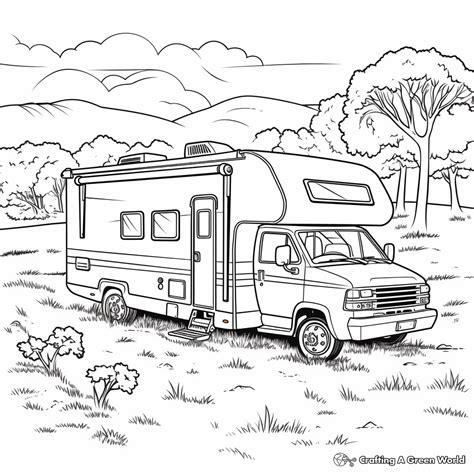 Camper & Rv Coloring Pages - Free & Printable!