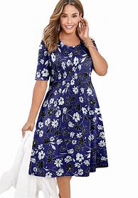 Image result for Plus Size Women's Long Sleeve Ponte Dress By Jessica London In Black (Size 12 W)