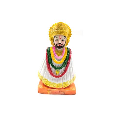 Tti Lord White Color Khatu Shyam Ji Idol Statue God | Desertcart INDIA