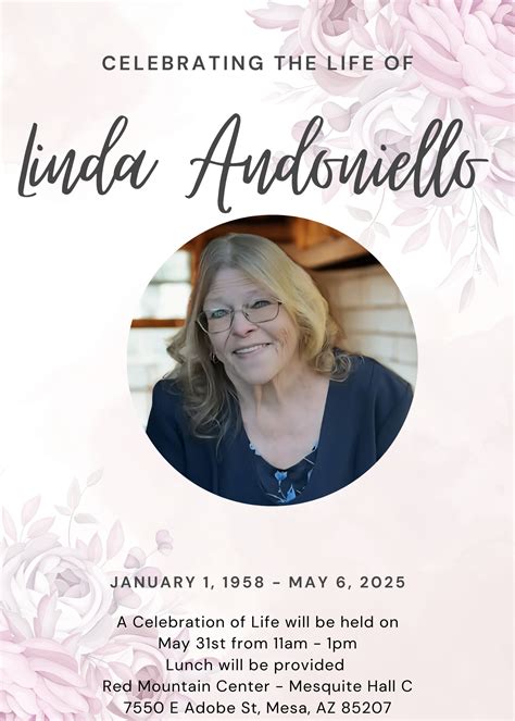 Linda L Andoniello's Funeral Details | Ever Loved