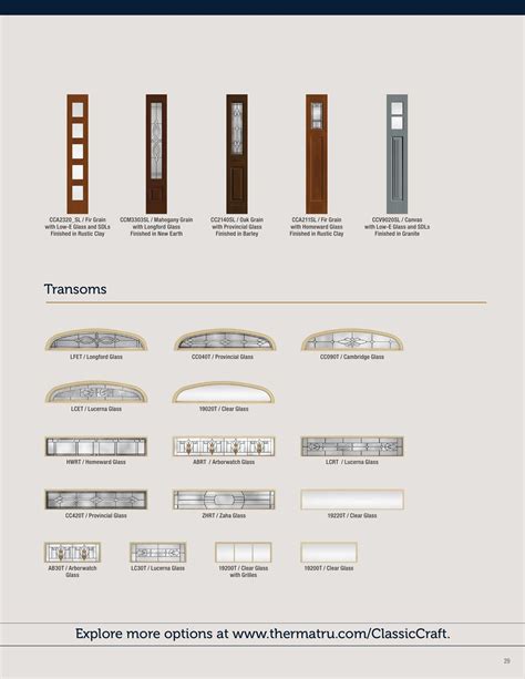 THERMA-TRU DOORS, Catalogs, Classic Craft Premium Entryways | ARCAT
