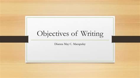 Image result for Objectives Writing Style Examples