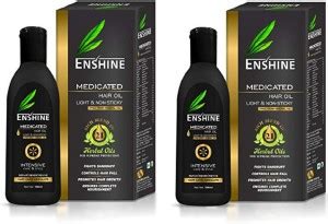 Enshine Light & Non Sticky Herbal Medicated Hair Oil For Dandruff Free ...
