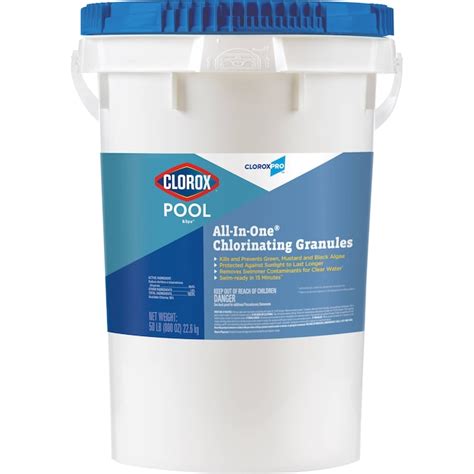 Clorox Pool&Spa Pro 50 Pound(s) Bucket Granular Chlorine in the Pool ...