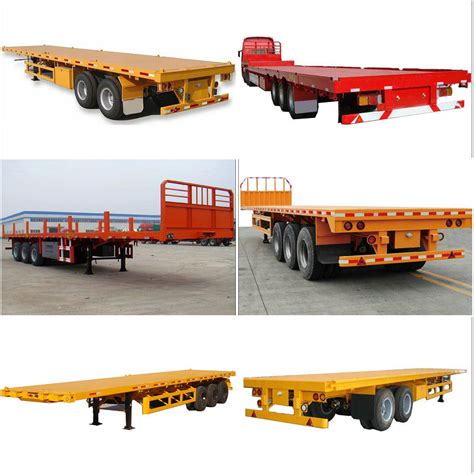 China Neue 3axle 40FT Flachbettbehälter-halb Schlussteile der Qualitäts ...