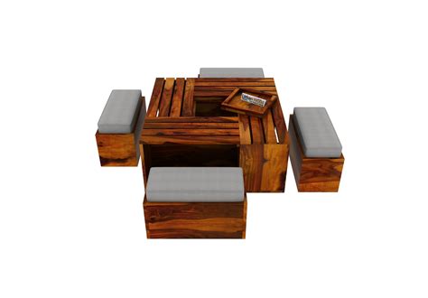 Buy Bliss Coffee Table Sets (Honey Finish) Online in India : Urbanwood