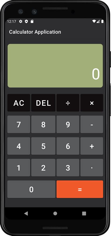 How to Make Calculator in Java Android Studio 的图像结果