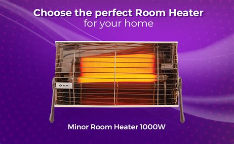 Buy Bajaj Flashy 1000 Watts Radiant Room Heater (Steel) & Minor 1000 ...