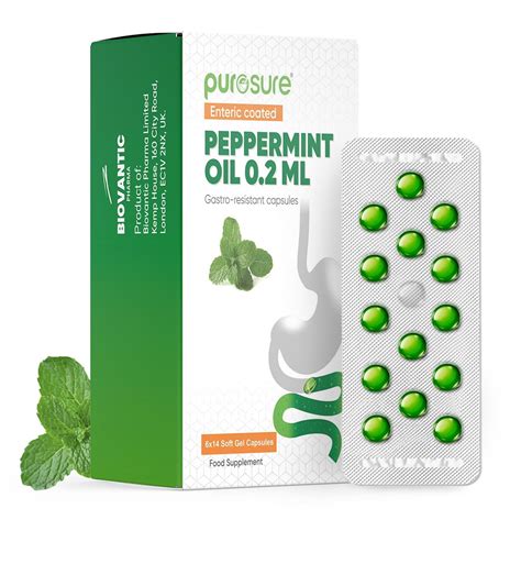 Purosure Enteric Coated Peppermint Oil Capsules 84 Soft Gel Caps ...