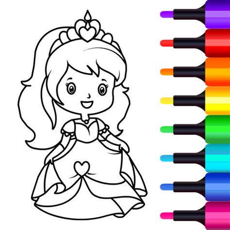 Princess Games - Colouring Book 👸🎨 : Games for Girls 🌈 - App on Amazon ...